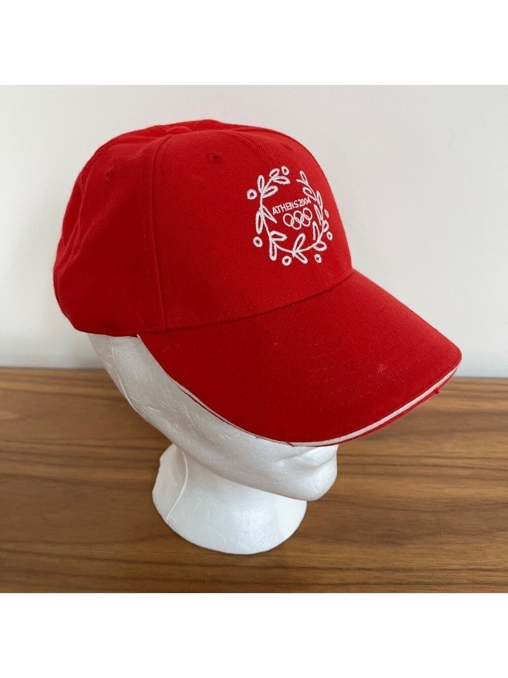 VINTAGE Athens 2004 Olympics Official Licensed Ball Cap XXVII Olympiad Red White
